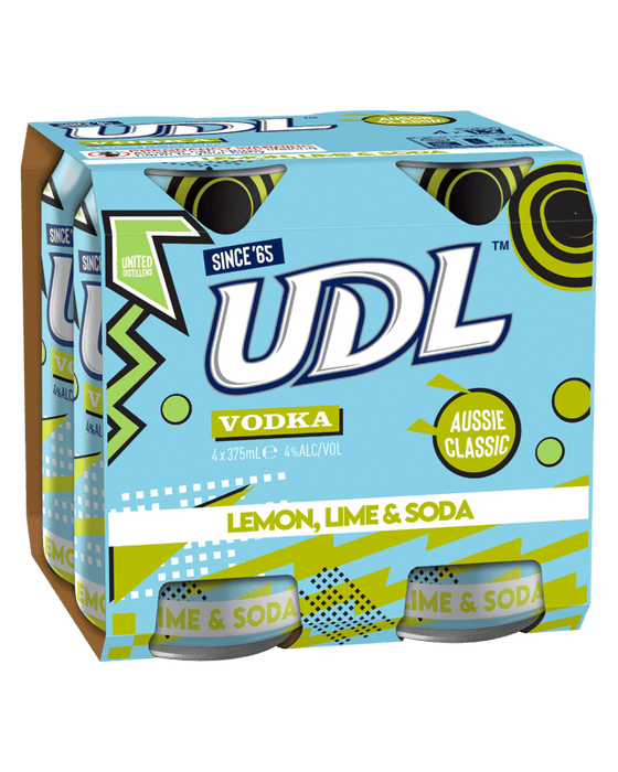 UDL Vodka Lemon Lime & Soda Cans 375mL