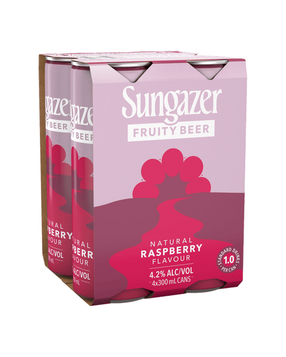 Sungazer Fruity Beer Raspberry Can 300mL