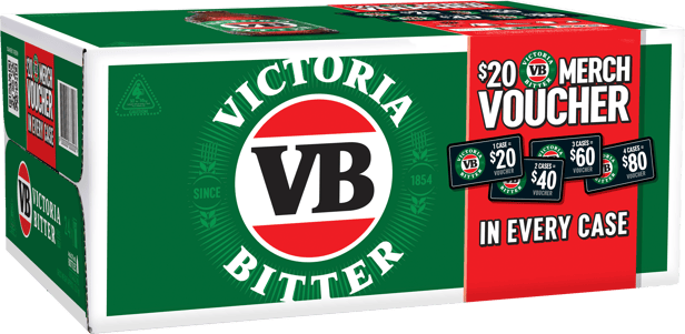 Victoria Bitter Bottles 375mL