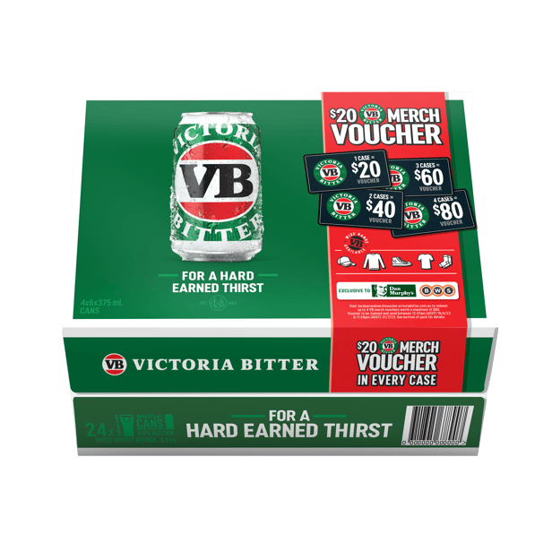 Victoria Bitter Cans 375mL